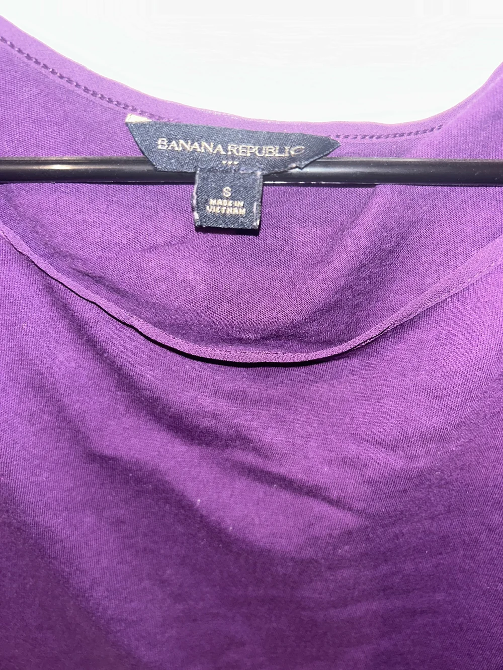 Banana Republic Purple Puff-Sleeve Blouse